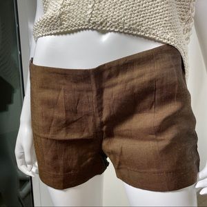 Maggie Ward Short Shorts Size 4 Brown NWT